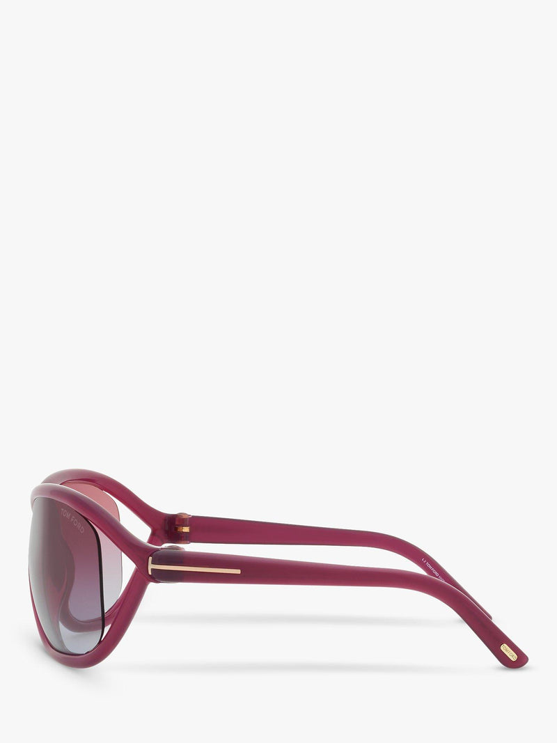TOM FORD pink wrap sunglasses 68mm, UK version