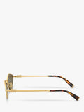 Miu Miu irregular gold sunglasses polyamide (British brand)