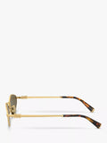 Miu Miu irregular gold sunglasses polyamide (British brand)