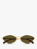 Miu Miu irregular gold sunglasses polyamide (British brand)