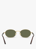 Persol PO1018S Ida polarised oval sunglasses gold/green, imported from the UK