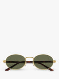 Persol PO1018S Ida polarised oval sunglasses gold/green, imported from the UK