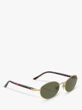 Persol PO1018S Ida polarised oval sunglasses gold/green, imported from the UK