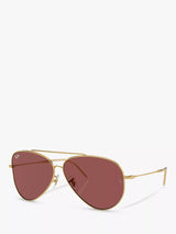 John Lewis Ray-Ban RBR0101S Unisex Aviator Sunglasses Gold- Buy online at McGrocer