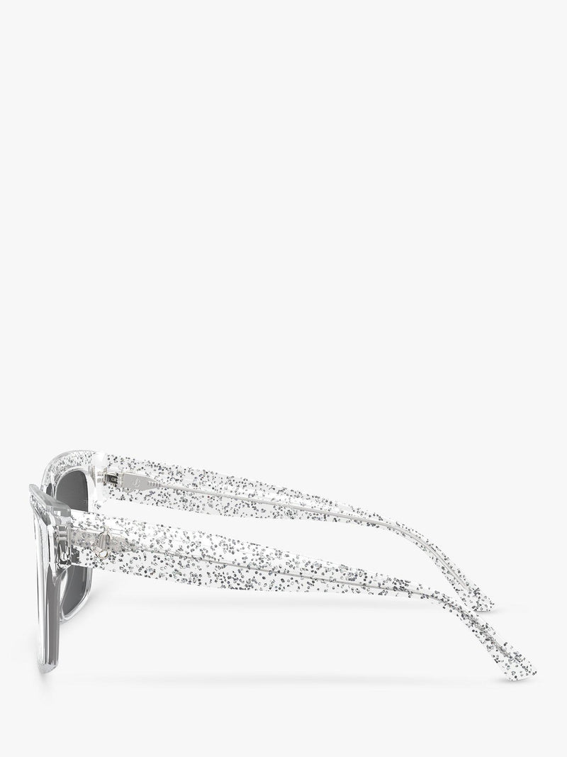 Jimmy Choo square sunglasses crystal glitter silver - British product