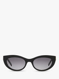 Yves Saint Laurent oval black sunglasses, UK version