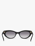 Yves Saint Laurent oval black sunglasses, UK version
