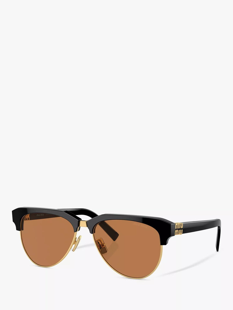 Miu Miu black aviator sunglasses (British brand)
