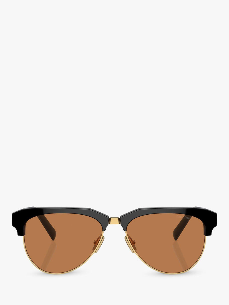 Miu Miu black aviator sunglasses (British brand)