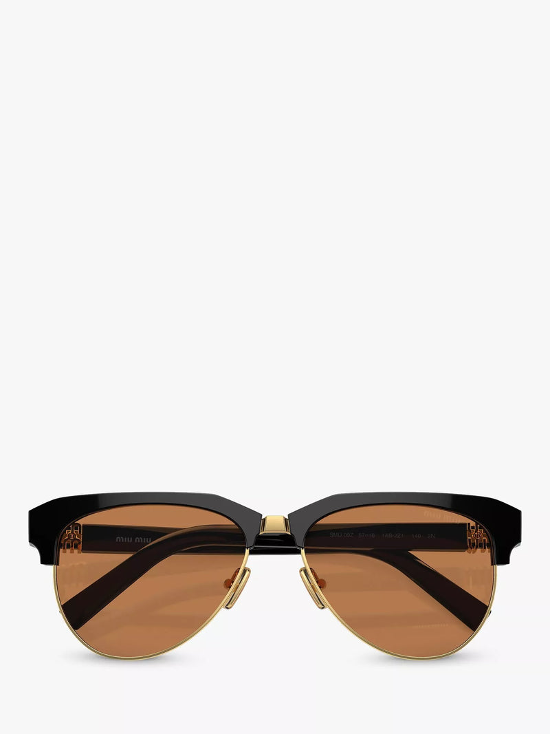 Miu Miu black aviator sunglasses (British brand)