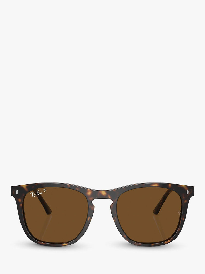 Ray-Ban RB2210 polarised rectangular sunglasses, imported from the UK