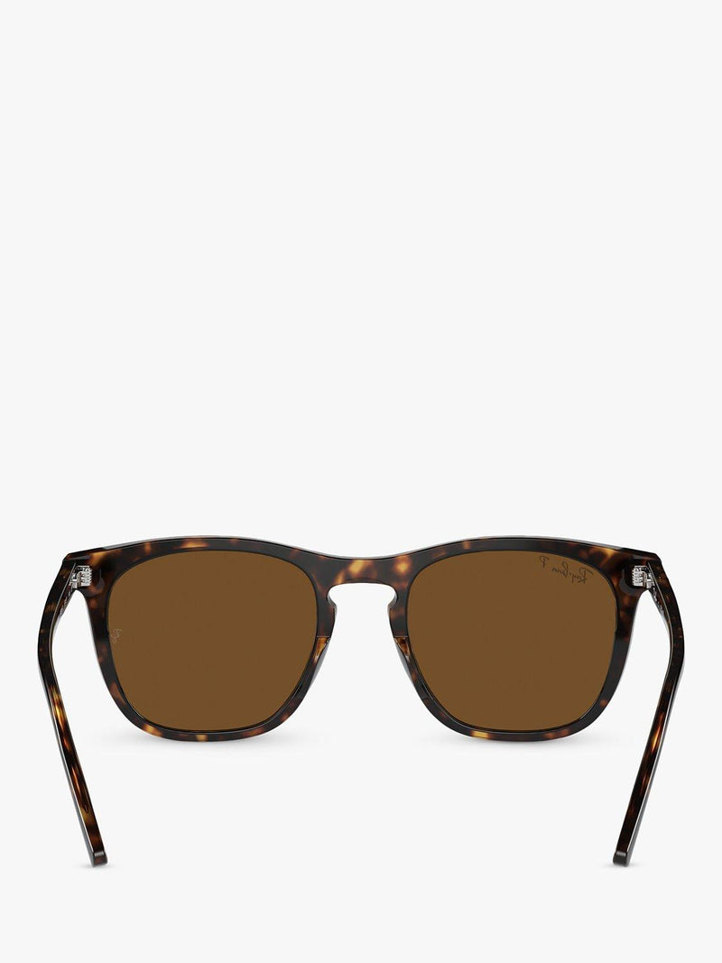 Ray-Ban RB2210 polarised rectangular sunglasses, imported from the UK