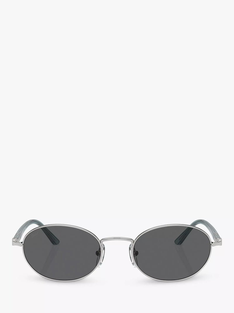 Persol PO1018S oval sunglasses silver grey (British brand)