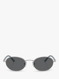 Persol PO1018S oval sunglasses silver grey (British brand)