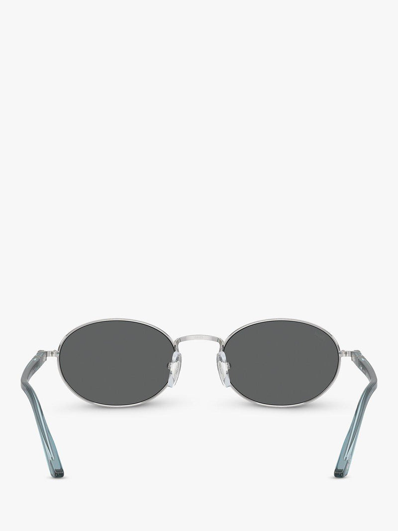 Persol PO1018S oval sunglasses silver grey (British brand)