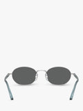 Persol PO1018S oval sunglasses silver grey (British brand)