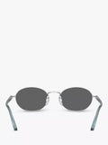Persol PO1018S oval sunglasses silver grey (British brand)