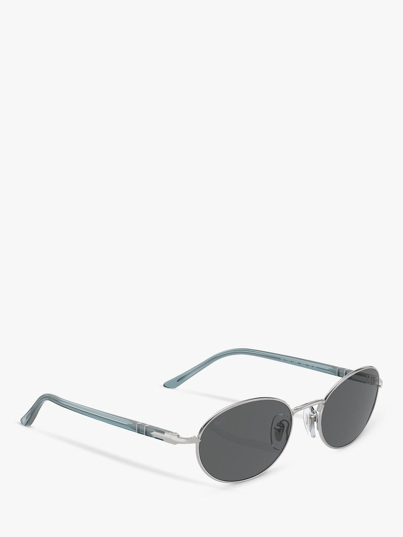 Persol PO1018S oval sunglasses silver grey (British brand)