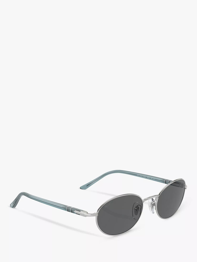Persol PO1018S oval sunglasses silver grey (British brand)