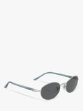 Persol PO1018S oval sunglasses silver grey (British brand)