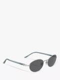 Persol PO1018S oval sunglasses silver grey (British brand)
