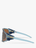 Oakley wrap sunglasses transparent stonewash brown, imported from the UK