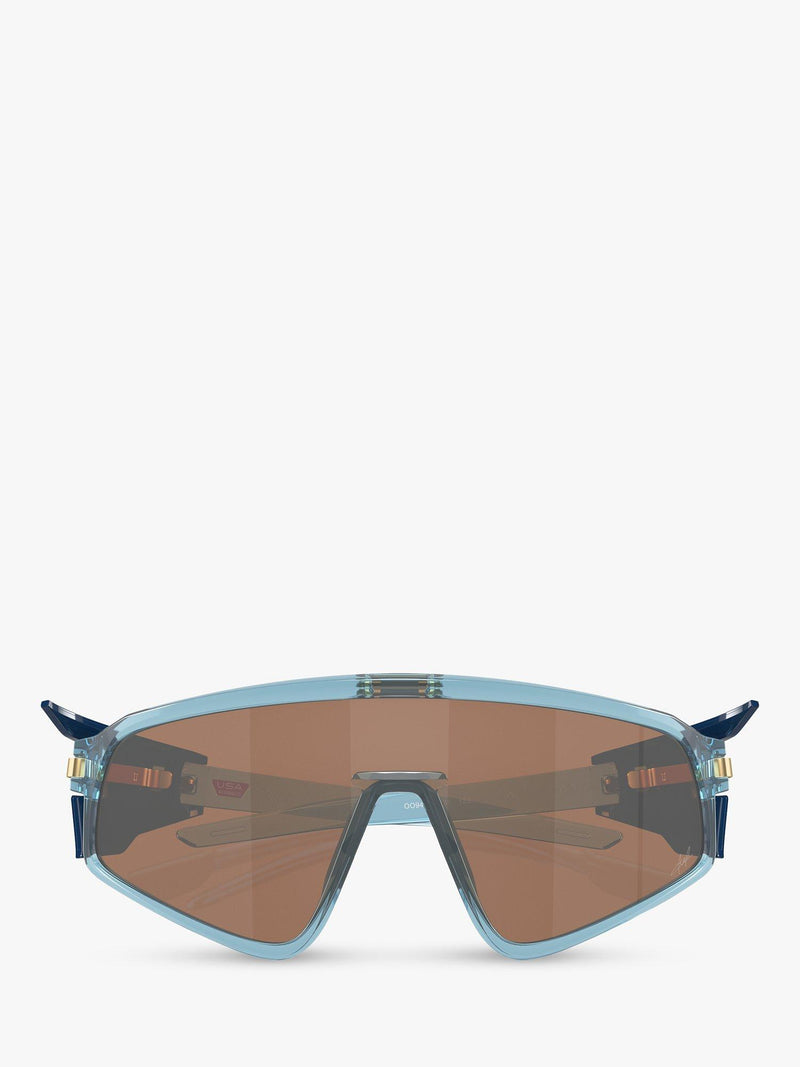 Oakley wrap sunglasses transparent stonewash brown, imported from the UK