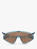 Oakley wrap sunglasses transparent stonewash brown, imported from the UK