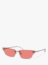 John Lewis Ray-Ban RB3731 Gunmetal/Pink Rectangular Sunglasses- Buy online at McGrocer