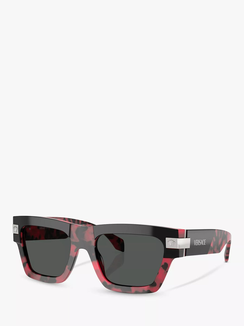 Versace D-Frame sunglasses black on red Havana (British brand)