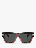 Versace D-Frame sunglasses black on red Havana (British brand)
