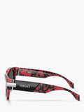 Versace D-Frame sunglasses black on red Havana (British brand)
