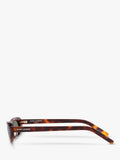 Yves Saint Laurent oval sunglasses Havana/Green (British brand)