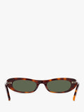 Yves Saint Laurent oval sunglasses Havana/Green (British brand)