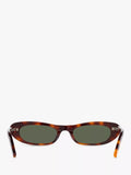 Yves Saint Laurent oval sunglasses Havana/Green (British brand)