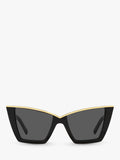 Yves Saint Laurent cat eye sunglasses white 54mm, imported from the UK