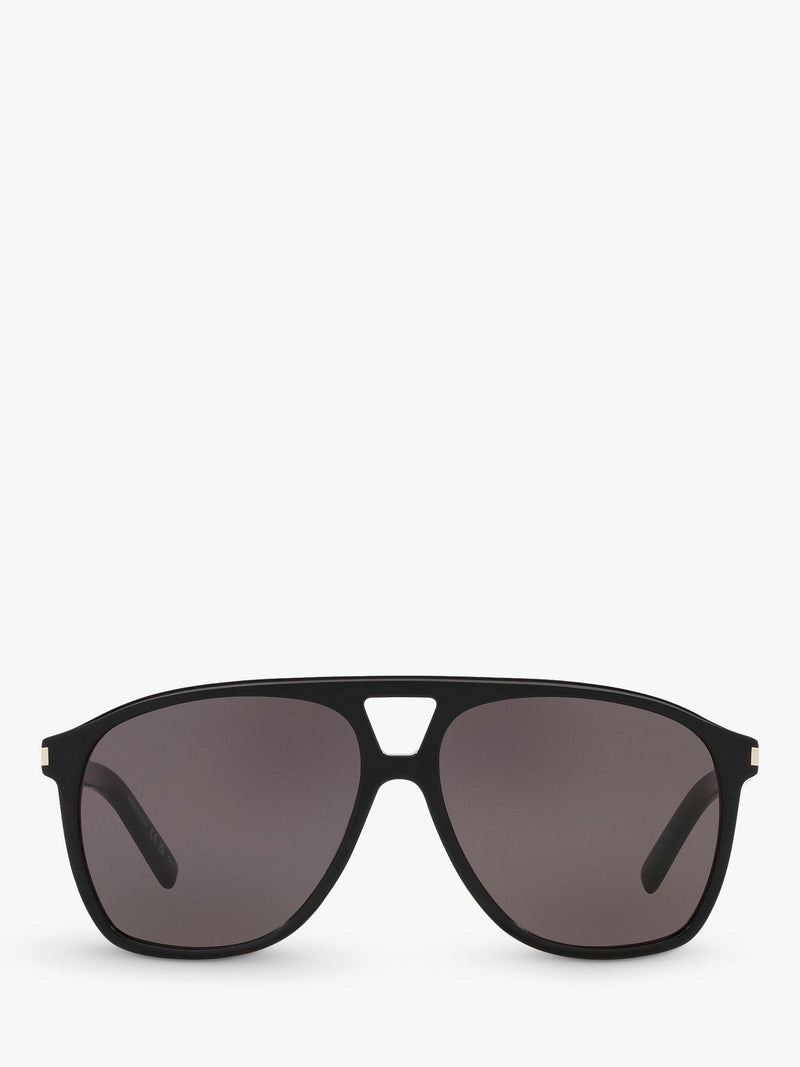 Yves Saint Laurent oval sunglasses black polyamide lenses (British brand)