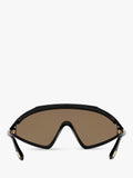 TOM FORD wrap sunglasses shiny black mirror yellow (British brand)