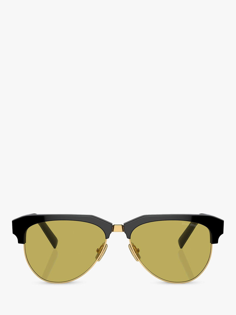 Miu Miu browline sunglasses black acetate (British brand)