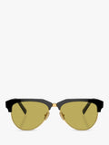 Miu Miu browline sunglasses black acetate (British brand)