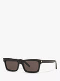 Yves Saint Laurent rectangular sunglasses in black with acetate frame (British brand)