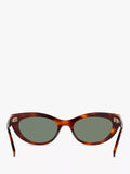 Yves Saint Laurent oval sunglasses 58mm tortoise green, UK version