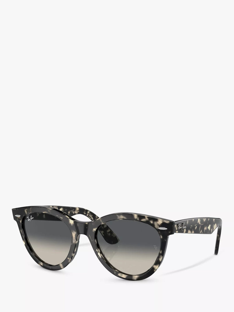 Ray-Ban RB2241 round sunglasses grey Havana, UK version