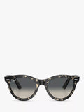 Ray-Ban RB2241 round sunglasses grey Havana, UK version