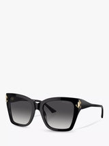 John Lewis Jimmy Choo JC5012 Women's Irregular Sunglasses, Black/Grey Gradient- Buy online at McGrocer