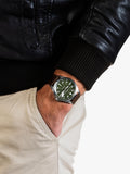 Hamilton Khaki Aviation Pilot Day Date automatic leather watch (British brand)