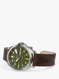 Hamilton Khaki Aviation Pilot Day Date automatic leather watch (British brand)