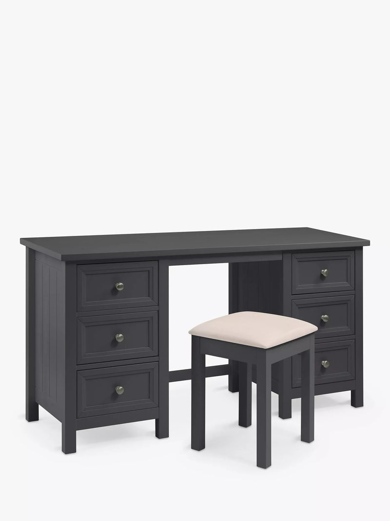 Julian Bowen dressing table stool anthracite, imported from the UK