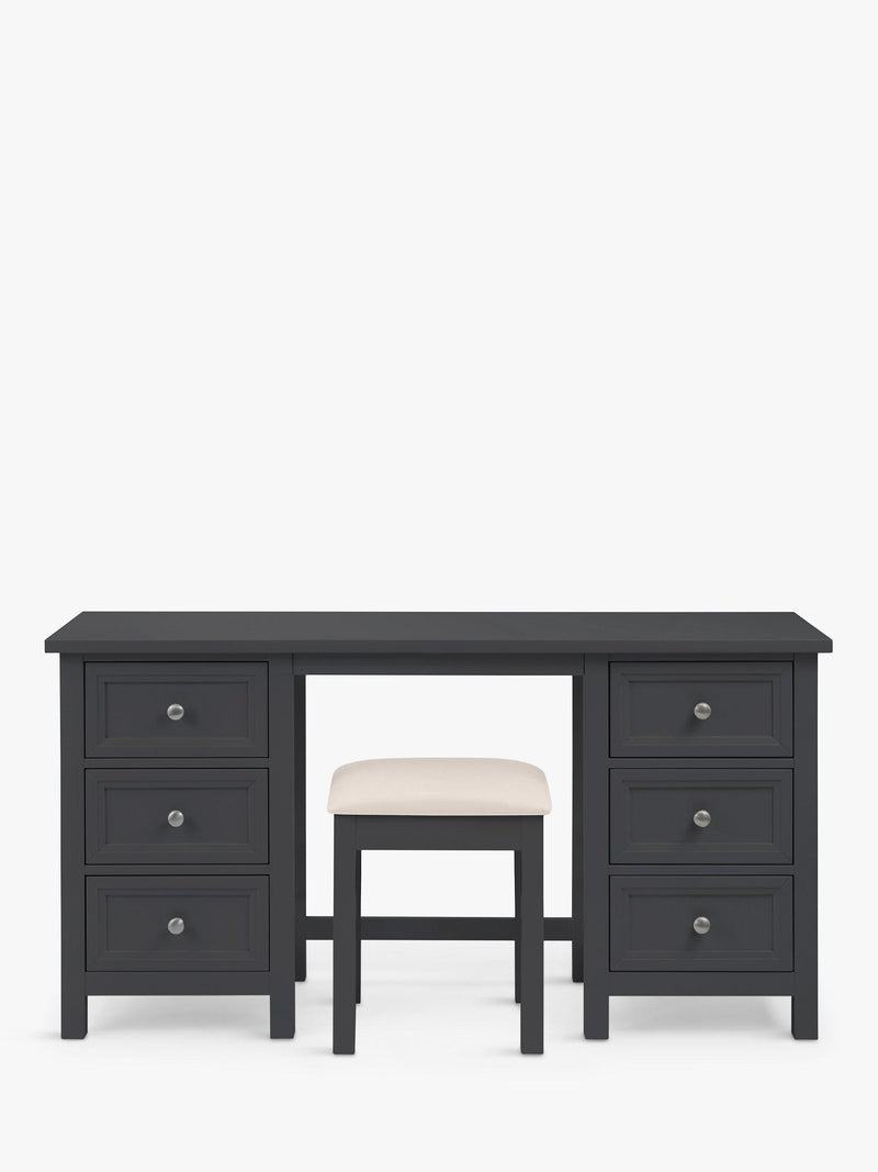 Julian Bowen dressing table stool anthracite, imported from the UK