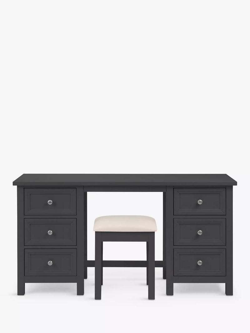 Julian Bowen dressing table stool anthracite, imported from the UK